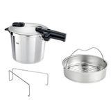 Fissler Vitaquick Black 6 lt Gri Düdüklü Tencere