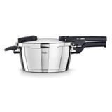 Fissler Vitaquick düdüklü tencere, 3,5 l, çap 22 cm, paslanmaz çelik, 2 pişirme kademesi, Almanya'da üretilmiştir, indüksiyon