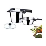 Fissler Vitaquick Düdüklü Tencere 6 lt + 3,5 lt - Siyah - 6+3,5 L