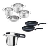 Fissler Vitaquick Edition 6 Litre Düdüklü Tencere + Original Profi Collection Tencere ve Tava Seti