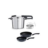 Fissler Vitaquick Edition 6 Litre Düdüklü Tencere + Tava Seti