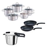 Fissler Vitaquick Edition 6 Litre Düdüklü Tencere + Viseo Tencere ve Tava Seti