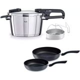 Fissler Vitaquick Edition 6 lt Düdüklü Tencere+Tava Set