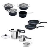Fissler Vitaquick Edition 6+3,5 Litre Düdüklü Tencere + Adamant Tencere ve Tava Seti