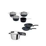 Fissler Vitaquick Edition Çelik 4,5 Lt Düdüklü Tencere + Adamant Tencere Ve Tava Seti