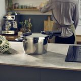 Fissler Vitaquick Elemental Düdüklü Tencere 4,5 Litre Buhar Aparatlı - Gümüş