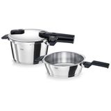 Fissler Vitaquick Glossy 4.5+2.5 lt Metalik Düdüklü Tencere
