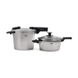 Fissler Vitaquick Glossy 600-410-13-080 Düdüklü Tencere Seti 6 + 3,5 L + Cam Kapak