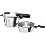 Fissler Vitaquick Glossy Çelik Düdüklü Tencere 4,5 + 2,5 Litre - Standart