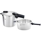 Fissler Vitaquick Gri 8 lt + 4 lt Düdüklü Tencere Seti
