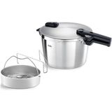 Fissler Vitaquick Premium 8 Litre Düdüklü Tencere + Buharda Pişirme Aparatı - 1 L