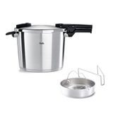 Fissler Vitaquick Premium 8 Litre Düdüklü Tencere + Buharda Pişirme Aparatı