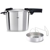 Fissler Vitaquick Premium Buhar Aparatlı 10 lt Düdüklü Tencere