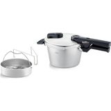 Fissler Vitaquick Premium Düdüklü Tencere (2,5 L, Çap 18 Cm), Paslanmaz Çelik Düdüklü Tencere, 2 Piş - Beyaz - 1 L