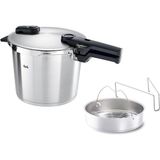 Fissler Vitaquick Premium Düdüklü Tencere Buhar Aparatı Gümüş 6 Litre - 1 L - Beyaz