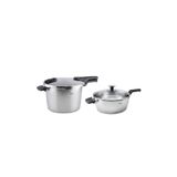 Fissler Vitaquick Premium Düdüklü Tencere Seti 4 + 8 L + Cam Kapak + Buharda Pişirme Aparatı