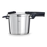 Fissler Vitaquick/düdüklü tencere (6 l, çap 22 cm) paslanmaz çelik düdüklü tencere, 2 pişirme kademeli, iç kısım dahil, Almanya'da üretilmiştir - indüksiyon
