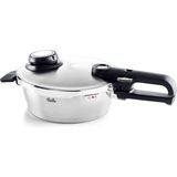 Fissler Vitavit Premium Düdüklü Tencere 1,8 lt Paslanmaz Çelik Mat Siyah Tekli Tasarım - 5 lt