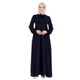 Fistan Tesettür Nevrül Robadan Mevlana Elbise Çan Etekli Elbise Namaz Elbisesi Viskon Pamuklu Elbise Lacivert 36