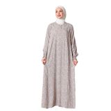 Fistan Tesettür Tesettür Giyim Anne Elbises Namaz Elbissi Viskon Çiçek Boydan Elbise V Roba Balık Elbise Büyük Beden Çiçek Desen Pembe 46-48