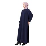 Fistan Tesettür Tesettür Giyim Anne Elbisesi Namaz Elbisesi Aerobin Boydan Elbise V Roba Balık Elbise Büyük Beden Lacivert 50-52