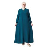 Fistan Tesettür Tesettür Giyim Anne Elbisesi Namaz Elbisesi Aerobin Boydan Elbise V Roba Balık Elbise Büyük Beden Turkuaz 50-52