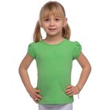Fıstık Yeşil Basic Kız Çocuk Sıfır Yaka Karpuz Kol Tişört - 1 Yaş - Fıstık Yeşili