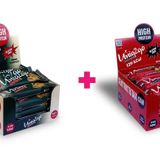 Fıstıklı Proteinli Bar 40g 16 adet + Chocodark Fındıklı Proteinli Bar 38g 16 adet (32 adet)