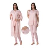 Fistolu Sabahlıklı Hamile Lohusa Pijama Takımı 9024, S, B9024EF-19804IGP27193047