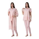 Fistolu Sabahlıklı Hamile Lohusa Pijama Takımı 9024, XL, B9024EF-19804IGP27193050