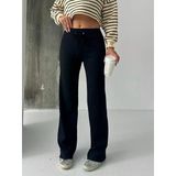 Fit Comfort Siyah Salaş Pantolon