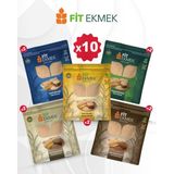 Fit Ekmek 300 gr Kepekli Yulaflı Chia Arpa Keten Tohumlu Lavaş Ekmeği Sağlıklı Beslenme İçin - 3 kg