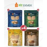 Fit Ekmek Kepekli, Yulafli, Arpa ve Keten Tohumlu Lavaş Ekmeği 300GR - 1,2 kg