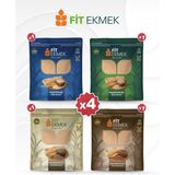 Fit Ekmek Kepekli, Yulafli, Chia ve Keten Tohumlu Lavaş Ekmeği 300GR - 1,2 kg