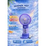 Fit Mor Mini Taşınabilir Sessiz El Fanı 3 Hız Ayarlı Mini El Pervanesi Soğutucu-vantilatör mor