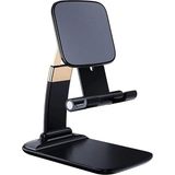 Fit Plus Gold Seri Katlanabilir Masaüstü Telefon ve Tablet Standı Siyah