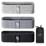 Fit Simplify Kaymaz Kumaş Direnci Kalça Bezi Bantları, 3'lü Set