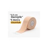 Fit Termal | Kinezyo Bant 2,5 cm x 5 m - Kas ve Eklem Destekleyici Esnek Bant - Ten Rengi