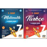 Fit Yayınları 7. Sınıf Matematik + Türkçe Denemeleri 2 Kitap
