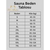 Fit1beden Agraflı Sauna Termal Tayt 3 Kopçalı Inceltici Sıkılaştırıcı - Siyah - 4XL