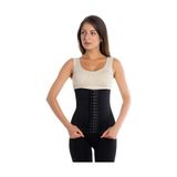 Fit1beden Inceltici Sıkılaştırıcı Bel Şekillendirici Akısız Latex Korse - 48 - Siyah