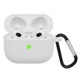 FitCase AirPods 3. Nesil Lansman Silikon Kılıf Beyaz