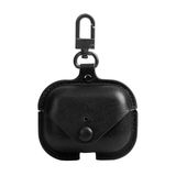 FitCase Apple AirPods 3 Uyumlu Kılıf Borsa Kapaklı Askılı Siyah