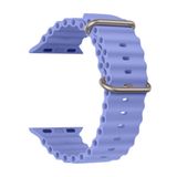 FitCase Apple Watch 42/44/45/49 mm Uyumlu Ocean Silikon Kordon Lila