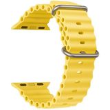FitCase Apple Watch 42/44/45/49 mm Uyumlu Ocean Silikon Kordon Sarı