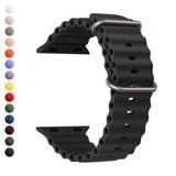 Fitcase Apple Watch 42/44/45/49 Mm Uyumlu Ocean Silikon Kordon
