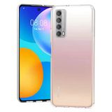 Fitcase Huawei P Smart 2021 Kamera Korumalı Silikon Şeffaf Arka Kapak Kılıf