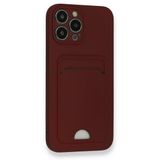 Fitcase iPhone 13 Pro Cardy Soft Delikli Kartlık Cepli Silikon Kapak