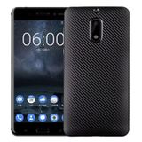 FitCase Nokia 6 Carbon Desen Siyah Arka Kapak