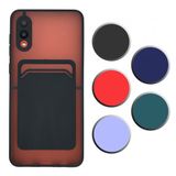 Fitcase Samsung Galaxy A02 Cardy Kartlık Cepli Mat Kapak Kılıf